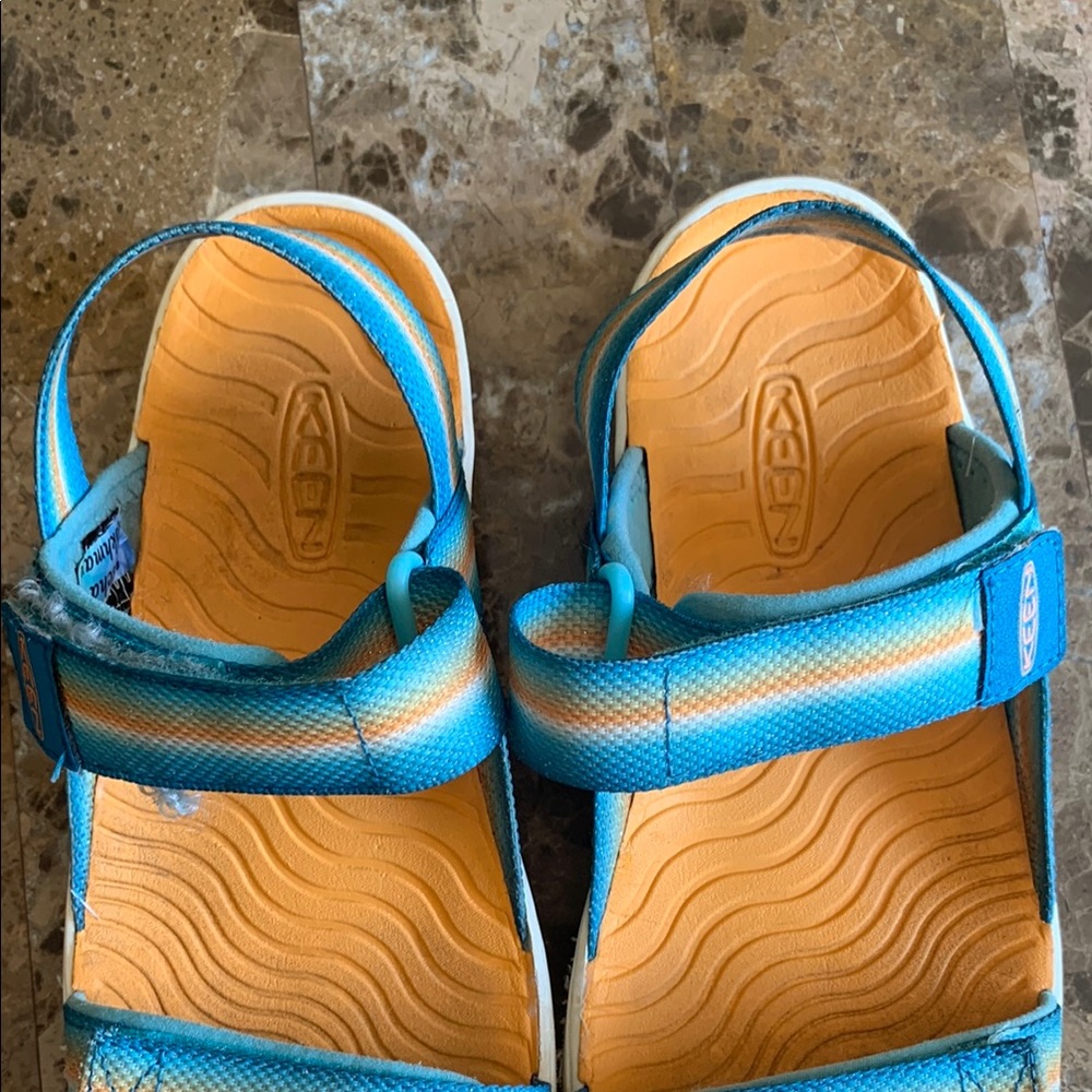 Keen Blue and Orange Outdoor Sandals - Picture 2 of 16